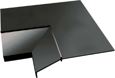 Immagine prodotto di Profilo di gronda in alluminio Pavimento in resina Renoplast K10, angolo esterno 90°, grafite