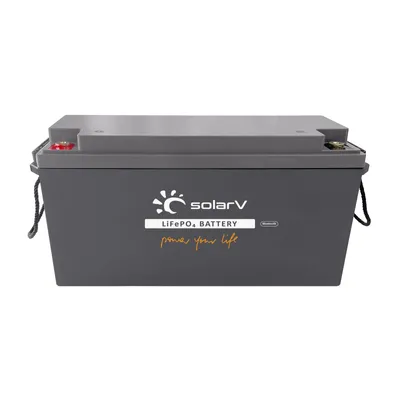 Produktbild von SolarV® Lithium Batterie LiFePO4 12,8V 200Ah – mit integriertem BMS & Bluetooth, 0% MwSt.
