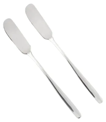 Zdjęcie produktu dla HOMLA Zestaw nożyków ABELE do masła srebrnych, 17 cm 2 szt.