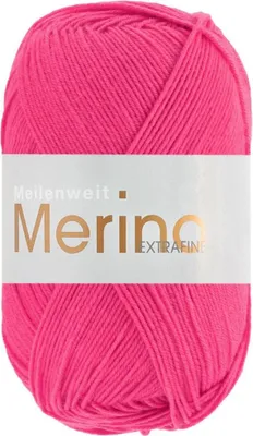 Produktbild von Lana Grossa MEILENWEIT 100 g MERINO EXTRAFINE weiche 4-fach Merino-Sockenwolle 420 m Farbe 2454 - Pink