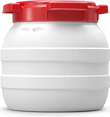 Produktbild von 3,6 L Liter Curtec Weithalsfass Schraubdeckel Drehdeckelfass weiß Kanu Bootsfass (3,6 CT)