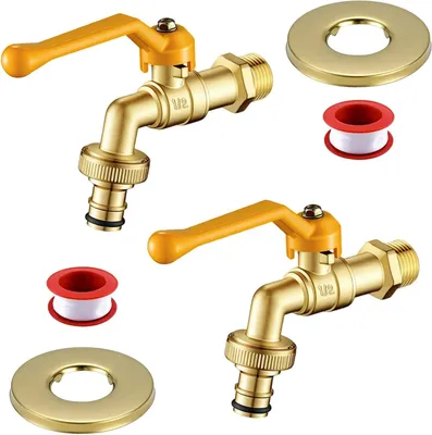 Imagen del producto de Grifo para jardín, 1/2 pulgada, 2 unidades, resistente a las heladas