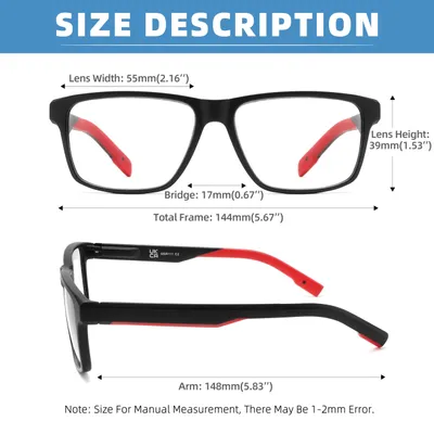 Produktbild von Lesebrille Herren +2,50, 4 Stück, mit Blaulichtfilter, für die Arbeit am Bildschirm