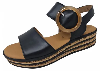 Produktbild von Gabor 84.550 Damen Sandalette - Riemchen Sandalen schwarz Elegant NEU