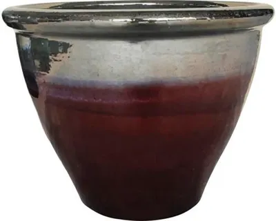 Obrázek produktu pro Květináč Lafiora glazovaná keramika Ø 36 cm V 29 cm koňaková