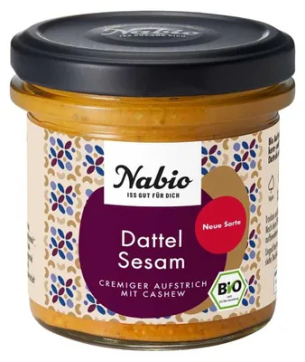 Produktbild von Cashew Creme Aufstrich - Dattel Sesam 135g
