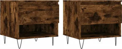 Obrázok produktu pre vidaXL Konferenčné stolíky 2 ks. Údený dub 50x46x50 cm odvodený výrobok z dreva