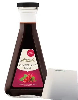 Produktbild von Lacroix Cumberland Sauce (200ml Flasche) + usy Block