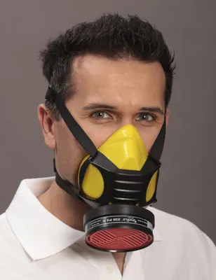 Immagine prodotto di Ekastu mezza maschera Polimask Gamma in silicone senza filtro DIN EN140 f. Portatore di occhiali