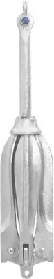 Produktbild von vidaXL Klappanker Silber 12 kg Feuerverzinktes Gusseisen