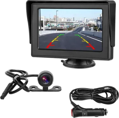 Produktbild von Rückfahrkamera mit 4,3 Zoll LCD-Display - IP68 wasserdicht und Parkhilfesystem