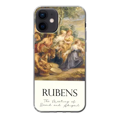 Produktbild von MuchoWow® Handyhülle Schutzhülle Hülle für iPhone 12 Rubens - Kunst - Die Begegnung von David und Abigail Silikon Softcase Handy Hülle - Schutzhülle
