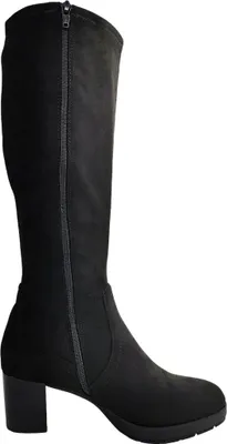 Produktbild von Jana Damenschuhe Reißverschluss Schaftstiefel Schwarz Freizeit