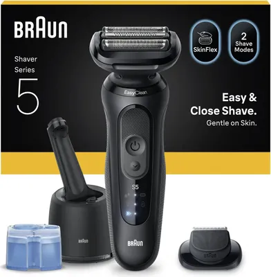 Obrázek produktu pro Braun Series 5 52-N7200cc, Planžetový holicí strojek, Černá, Knoflíky, 1 kusů