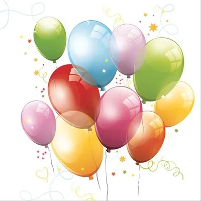 Produktbild von Servietten 33x33 cm - Birthday Balloons