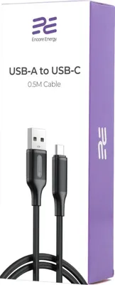 Produktbild von Ladekabel Encore Energy USB-A USB-C Lade- und Datenkabel 50cm MD-DTAC05B