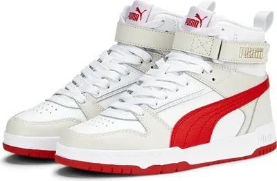 Produktbild von Puma RBD GAME JR Kinder Sneaker High 386172 04 weiss/rot, Schuhgröße:37.5 EU