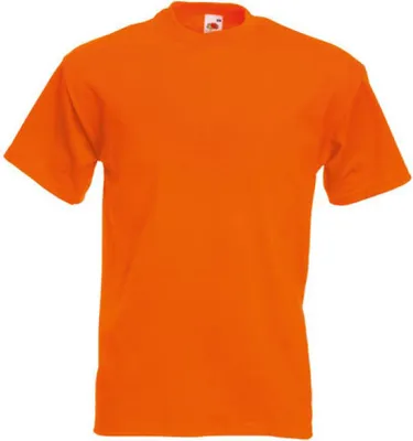 Obrázek produktu pro Fruit of the Loom 61-044-0 | Pánské tričko Super Premium - barva: oranžová - velikost: 3XL