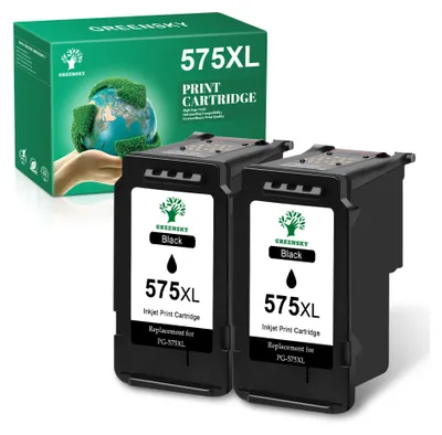 Produktbild von 2er-pack Schwarz PG-575 XL CL-576XL Canon 575XL 576 XL Schwarz PIXMA TS3550i TS3551i TR4750i TR4751i Printer