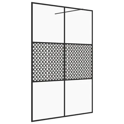 Immagine prodotto di Parete per Doccia Walk-in Vetro Trasparente ESG 140x195cm Nera