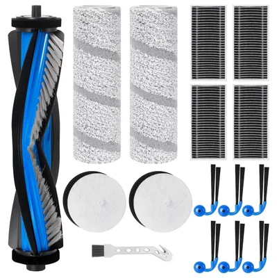 Produktbild von Zubehörset für Ecovacs Deebot X11 OmniCyclone Roboter Staubsauger | 1 Hauptbürste, 4 Filter, 2 Moppwalzen, 6 Seitenbürsten, 2 Basisstationsfilter, 1 Reinigungsbürste