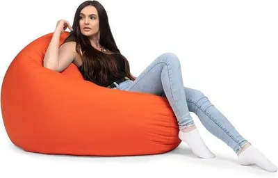 Zdjęcie produktu dla Wodoodporna poduszka do siedzenia na zewnątrz – średnica 100 cm – pomarańczowa