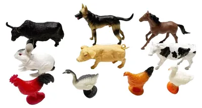 Immagine prodotto di Animali della fattoria, 10 pezzi.