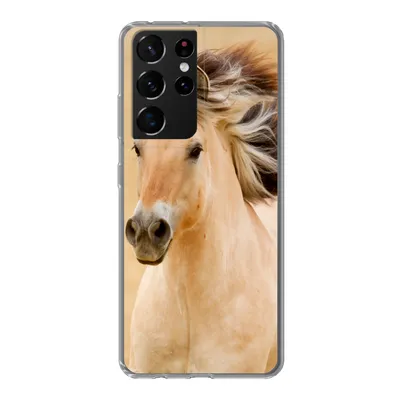 Produktbild von MuchoWow® Handyhülle Schutzhülle Hülle für Samsung Galaxy S21 Ultra Pferde - Tiere - Mähne - Porträt Silikon Softcase Handy Hülle - Mobiltelefon