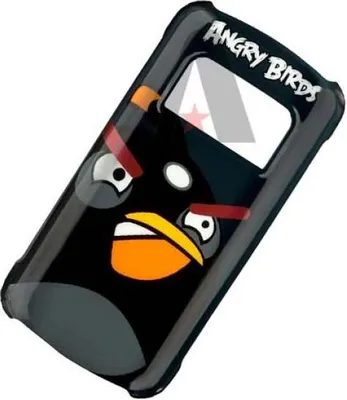 Produktbild von Nokia Hard Cover CC-5002 Angry Birds für C6 schwarz