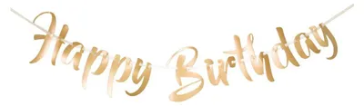 Image de Folat - Guirlande de lettres Joyeux anniversaire or