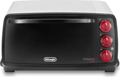 Produktbild von De’Longhi EO 14552.W, 14 l, Schwarz, Weiß, Drehregler, 600 W, 100 - 220 °C, Metall