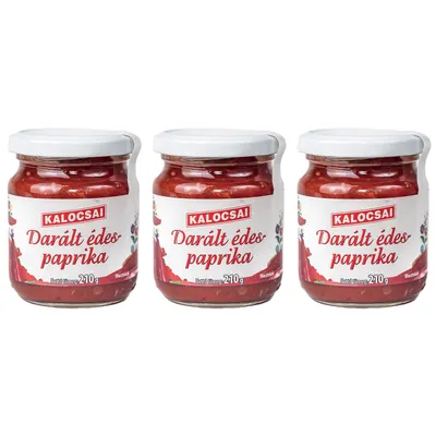 Produktbild von Kalocsai Daralt Edes Paprikamark 3er Sparpack (3x210g) - Original Ungarische
