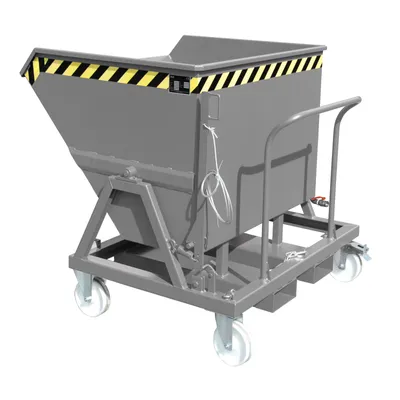 Produktbild von Bauer Späne-Kippmulde SKS 550, lackiert, Mausgrau