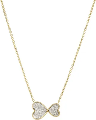 Produktbild von Fossil JF03941710 Damen Collier Herzen Edelstahl Gold 43 cm