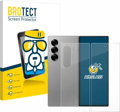 Produktbild von BROTECT Schutzglas für Samsung Galaxy Z Fold 6 5G (Display+Rückseite) Schutzfolie Panzer Folie Glas Display Schutz klar