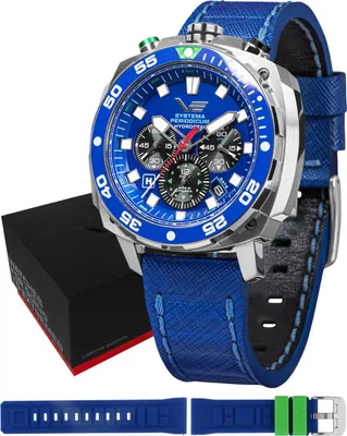 Produktbild von Vostok Europe VK67-650A720 Herrenuhr Systema Periodicum Chronograph Hydrogen