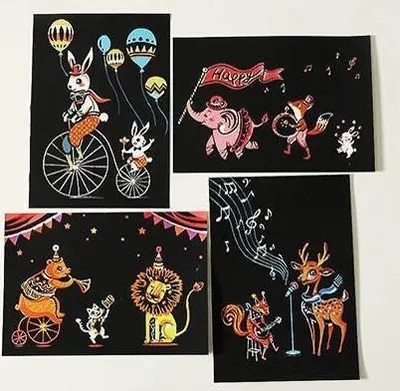 Produktbild von Magisches Rubbelset Märchentiere - Kreativer Spaß 4tlg.