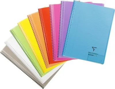 Obrázok produktu pre Zápisník 17 x 22 cm, 80 listov, linkovaný, PP, Koverbook mix – Clairefontaine