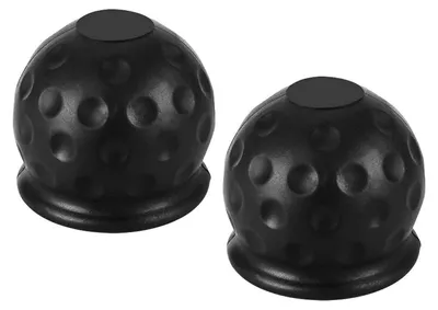 Obrázek produktu pro Kryt tažného zařízení, gumový, černý, 2 kusy, pro kouli o průměru 50 mm