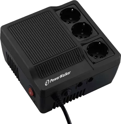 Immagine prodotto di PowerWalker AVR 1000 - Regolazione automatica della tensione - AC 220/230/240 V - 600 Watt - 1000 VA - Connessioni di uscita: 3