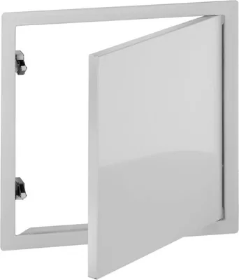 Produktbild von UPMANN Revitür SOFTLINE sv 500x500 RAL9016 Schnappverschluss - 20482
