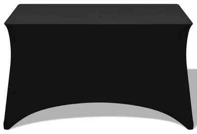 Obrázok produktu pre vidaXL Stretch Table Cover 2 ks 183 x 76 x 74 cm Black