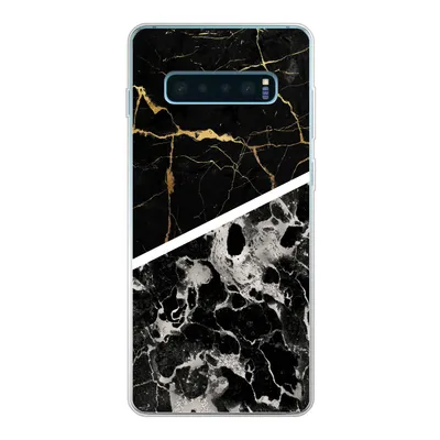 Produktbild von MuchoWow® Handyhülle Schutzhülle Hülle für Samsung Galaxy S10 Lite Marmor - Gold - Luxus Silikon Softcase Handy Hülle - Schutz