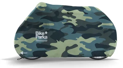 Produktbild von BikeParka Fahrradabdeckung XL Camo - robuste XL Fahrradgarage für optimalen W...