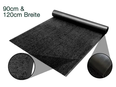 Produktbild von Primaflor Schmutzfangläufer CLEAN - Schwarz - 1,20m x 14,00m