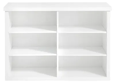 Obrázok produktu pre Skriňa na topánky s úložným priestorom, polica na topánky s 6 priehradkami | Biela | 80 x 29,5 x 50 cm