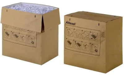 Produktbild von Rexel Recycelbare Abfallsäcke für große Büros (50), Tasche, Braun, 115 l, 490 mm, 390 mm, 50 Stück(e)