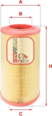 Produktbild von Luftfilter SOFIMA S 7628 A für FIAT Ducato Kastenwagen (250, 290) Filtereinsatz