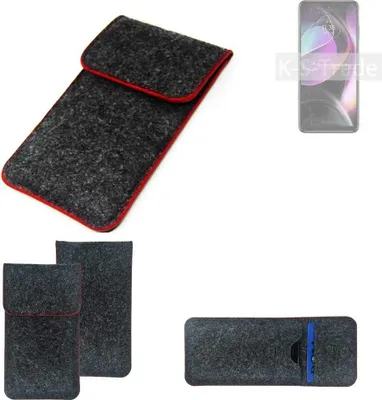 Produktbild von K-S-Trade Handy Schutz Hülle kompatibel mit Motorola Moto G 5G (2022) Schutzhülle Handyhülle Filztasche Pouch Tasche Case Sleeve Filzhülle