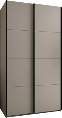 Produktbild von MEBLE KRYSPOL LUX 1 Kleiderschrank - 245,5x140x64cm - Kaschmir, Kaschmir, Schwarz
